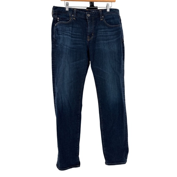 Ag Adriano Goldschmied Other - AG Adriano Goldschmied Jeans Mens 33x32 Dark Wash Straight Leg Denim Made in USA